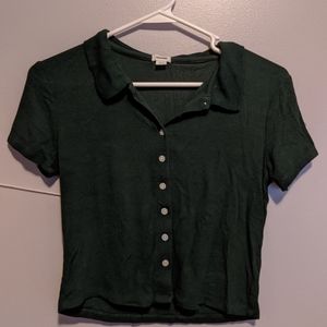 Garage Green Button Shirt